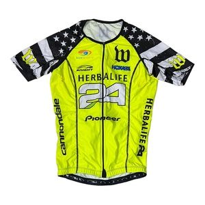 Wattie Ink Cycling Jersey Neon Yellow Women’s Size M
